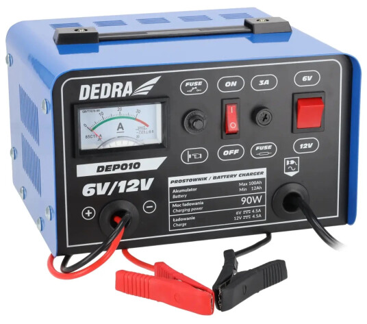 Dedra Batterilader 6 12v 3A 90w