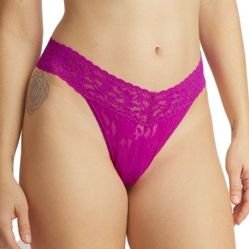 Hanky Panky Truser Original Rise Thong M?rkrosa nylon One Size Dame