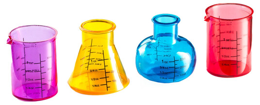 Gadget Master Shotglass Kjemi - 4-pakning Gadget Master Shotglass Kjemi - 4-pakning