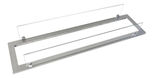 Scandiflames Stålramme med glass 80 cm superior Brenner Stål Scandiflames Stålramme med glass 80 cm superior Brenner Stål