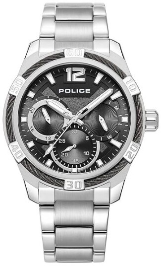 Police Herreklokke PEWJK0005306 Chokery Grå/Stål Ø44 mm