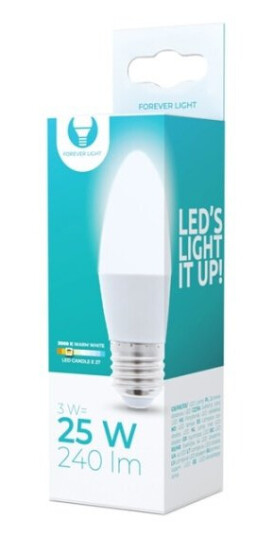 LED-lampe E27, 3W, 230V, 3000K, varmhvit LED-lampe E27, 3W, 230V, 3000K, varmhvit