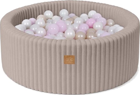 MeowBaby Churros Ballbasseng Pebble Beige Pink/Gold