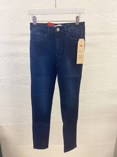 Mørk Denim Levis 720 High Rise Jeans (128 / 8 år)