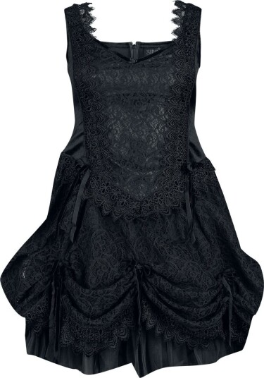 Sinister Gothic   Goth Kort kjole   Gotisk Mini Kjole   S til XXL   Damer   svart
