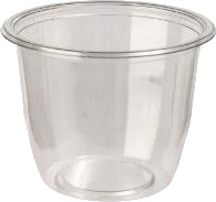 Bæger Deligreen Pot 725 Ml Ø129x99 Mm Rund Rpet Klar,504 Stk/Krt