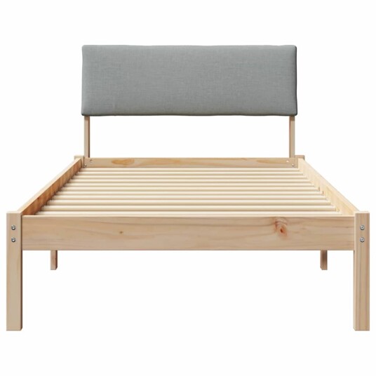 Sengestamme Brun og lys grå 90 x 190 cm Heltre furu