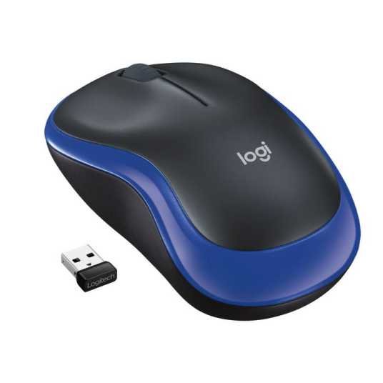Logitech M185 Trådløs Optisk Mus 1000 DPI Kompakt Blå