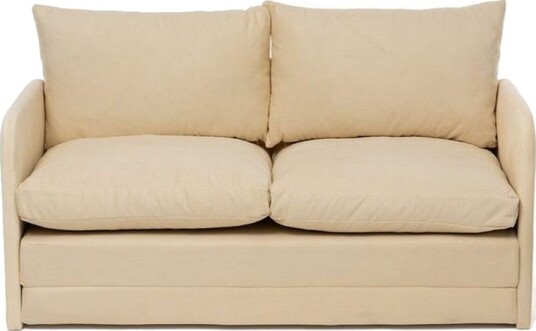 2 seters sovesofa Rubby 128 x 70 x 66 cm Krem Krem