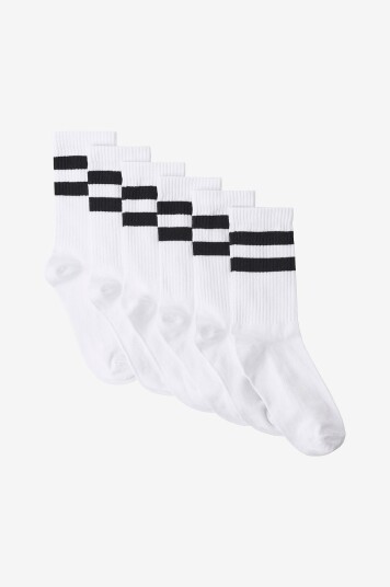 Ellos Collection Sokker 6 pack Hvit