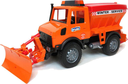 Bruder MB Unimog winter service with snow plough