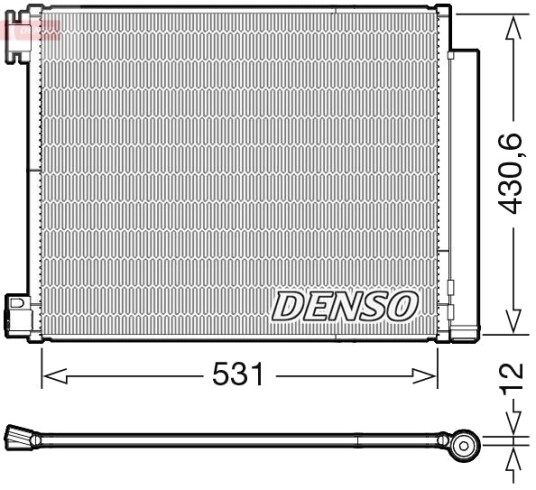 Kondensator, klimaanlegg DENSO DCN23039