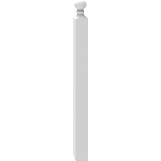 Jabo Stolpe Med Knott Hvit 105 mm