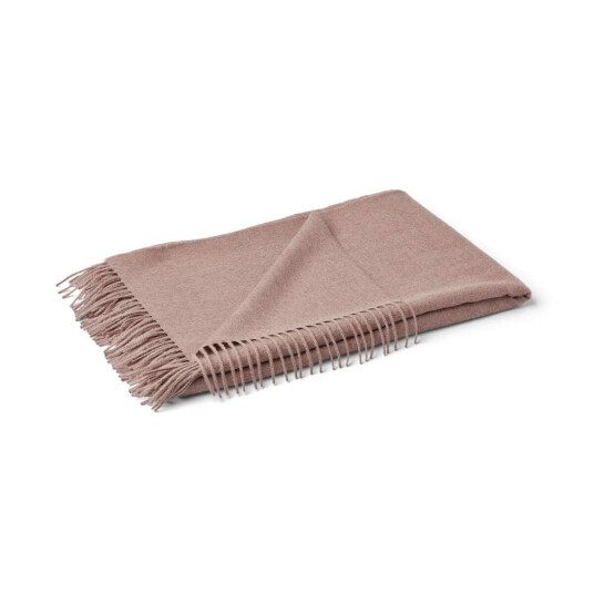 Natures Collection Amanda pledd 100% baby alpakaull Lys Lilla