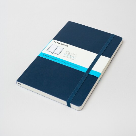 Moleskine Classic, A5 (Softcover), Sapphire Blue / Dotted