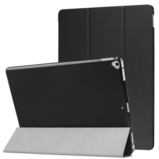 INCOVER iPad Pro 12.9" (2017) Tri-Fold Skinn Etui Svart