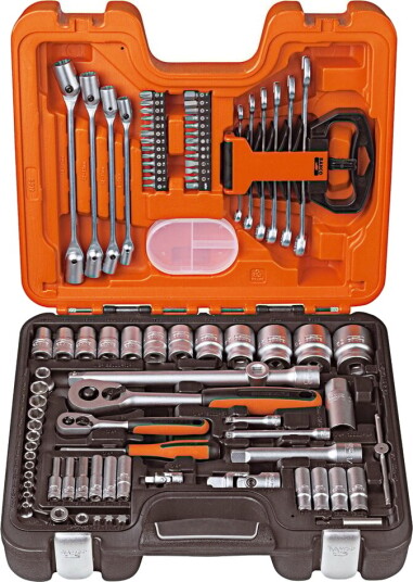 Bahco S910 Pipenøkkelsett 1/2 og 1/4" - 91 deler Håndverktøy