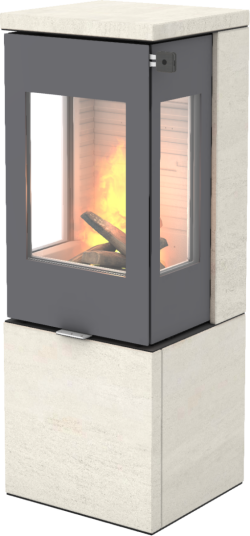 Rais Nexo PST 120 Platina Vedovn Med Sideglass Og Ståldør Porto Stone