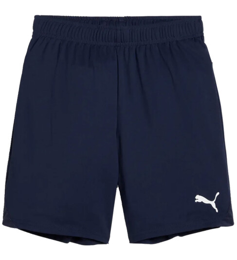 Puma Sportshorts LagMÅL Navy m. Hvit Puma 6 år 116 Shorts Blå