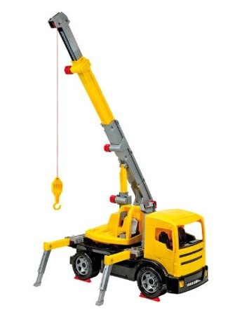 Lena Giga Trucks Crane Truck Kran-Mekano Inne/Ute 3 År Sort Grå Gult
