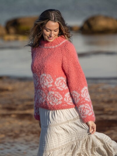 Viking Garn 2622-4a Rose Genser