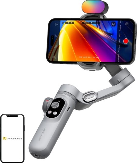 AOCHUAN X Pro Gimbal with RGB Lighting (Grey) AOCHUAN X Pro Gimbal with RGB Lighting (Grey)