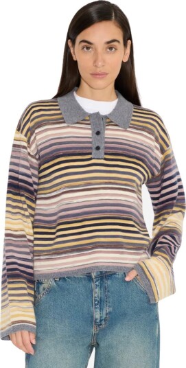 Holzweiler Luna space yarn polo M flerfarget dame
