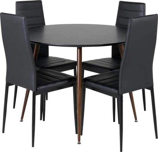 Venture Home Spisegruppe Venture Home Plake med 4 Sly Stoler Rundt GR19730