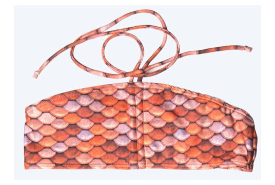 Kuaki Mermaids bikinitopp til jenter Oransje Havfruehale topp Barn