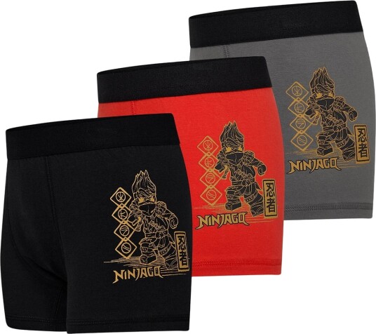 LEGO kidswear Lwaiko 202   3 Pack Boxers   Black   110 1