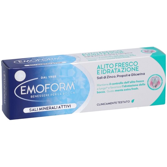 Xylitol Tannpasta mot Dårlig Ånde EMOFORM Fresh Breath 75 ml.