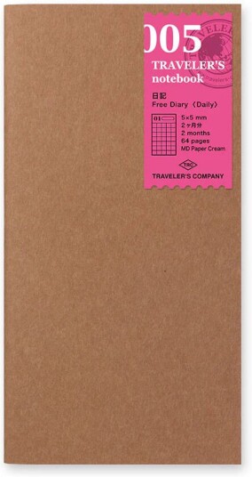 Traveler'S Company 005. Free Diary Daily Refill