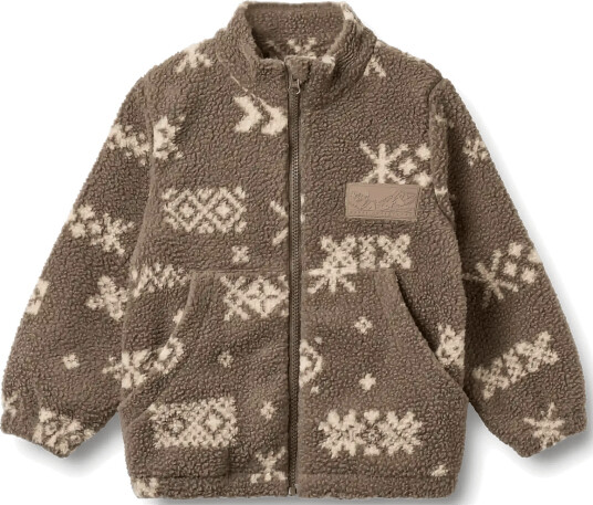 Wheat Fleece Jacket Helge Brown 110 Wheat Fleece Jacket Helge Brown 110