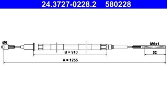 Bremsewire ATE 24.3727 0228.2