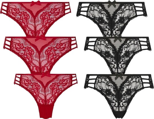 Hunkemöller Brasiliansk truse Belle 6 pakning Rød