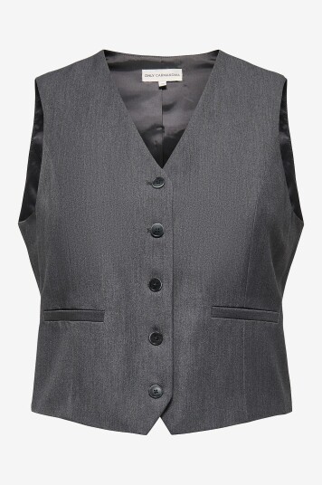 Only Carmakoma Vest carIris hattie Waistcoat Tlr Grå Only Carmakoma Vest carIris hattie Waistcoat Tlr Grå