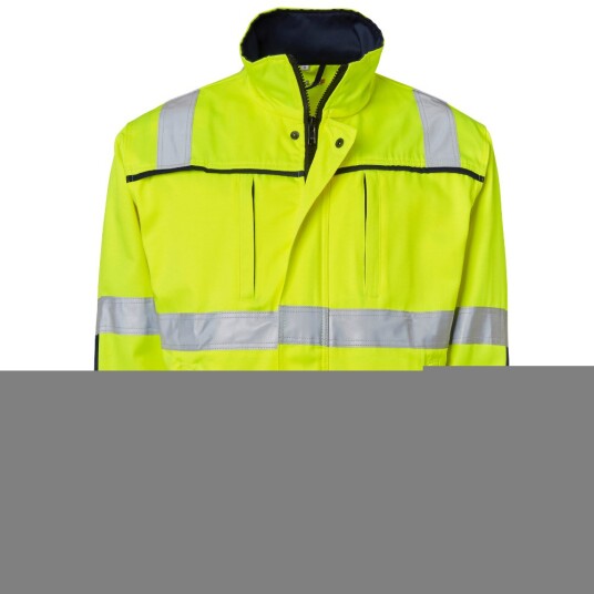 Top Swede 3816 Langermet Jakke Fluorescerende Gul/Marineblå, 1 stk. ,SBG-3816-12 S