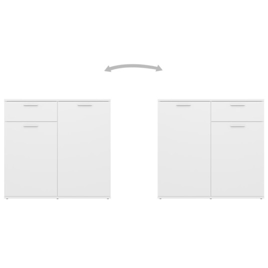 vidaXL Skjenk hvit 160x36x75 cm sponplate vidaXL Skjenk hvit 160x36x75 cm sponplate