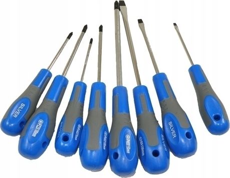 Silver Screwdrivers 8 Pieces (Ex10872)