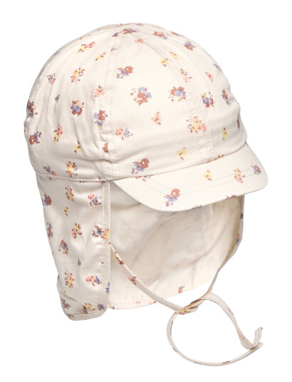 En Fant Summer Hat W. String - Cream - 4-6Y