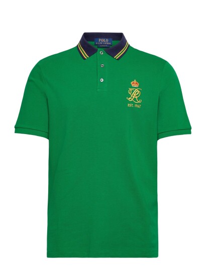 Polo Ralph Lauren Classic Fit Crest Mesh Polo Shirt Green XXL