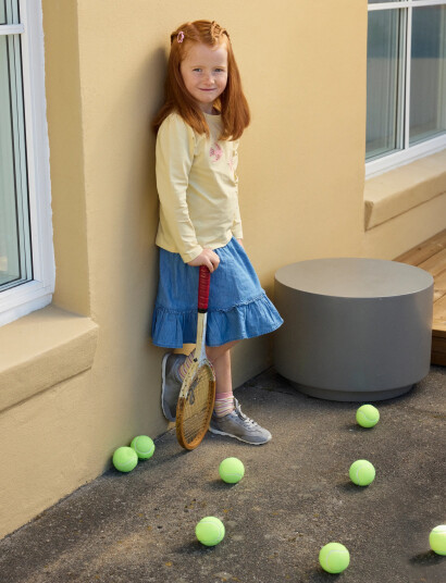 Minymo Skirt Chambray Blue 110