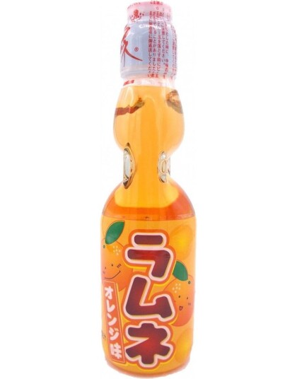 Ramune Orange Brus med Appelsinsmak 200 ml Japan Import Ramune Orange Brus med Appelsinsmak 200 ml Japan Import