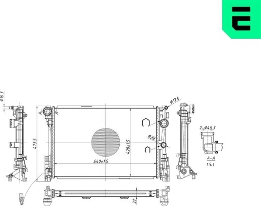 ERA 673060 Radiator motorkjøling