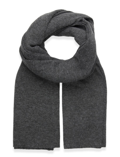 Gina Tricot Soft Knitted Scarf   Grey   ONE SIZE