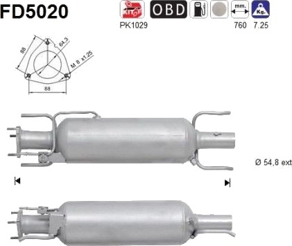 AS FD5020 Partikkelfilter
