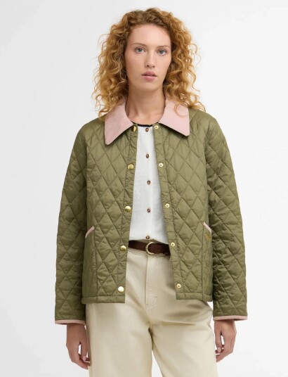 Barbour Barbour Crop Liddesdal Khaki green 44 Barbour Barbour Crop Liddesdal Khaki green 44