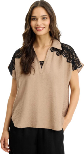 IN Front Dame Bluser & Skjorter Beige M, IN Front Dame Bluser & Skjorter Beige M,