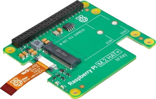 Raspberry Pi M.2 HAT+ utvidelsesbrett Raspberry Pi M.2 HAT+ utvidelsesbrett