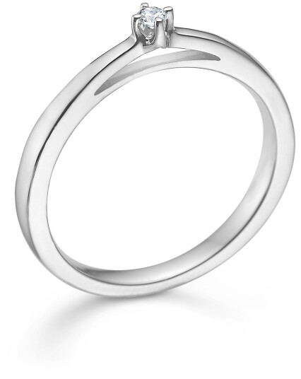 Mads Z Crown Ring 14 kt. Hvittgull 0,04 ct. 1641604-56 - Dame - White gold Mads Z Crown Ring 14 kt. Hvittgull 0,04 ct. 1641604-56 - Dame - White gold